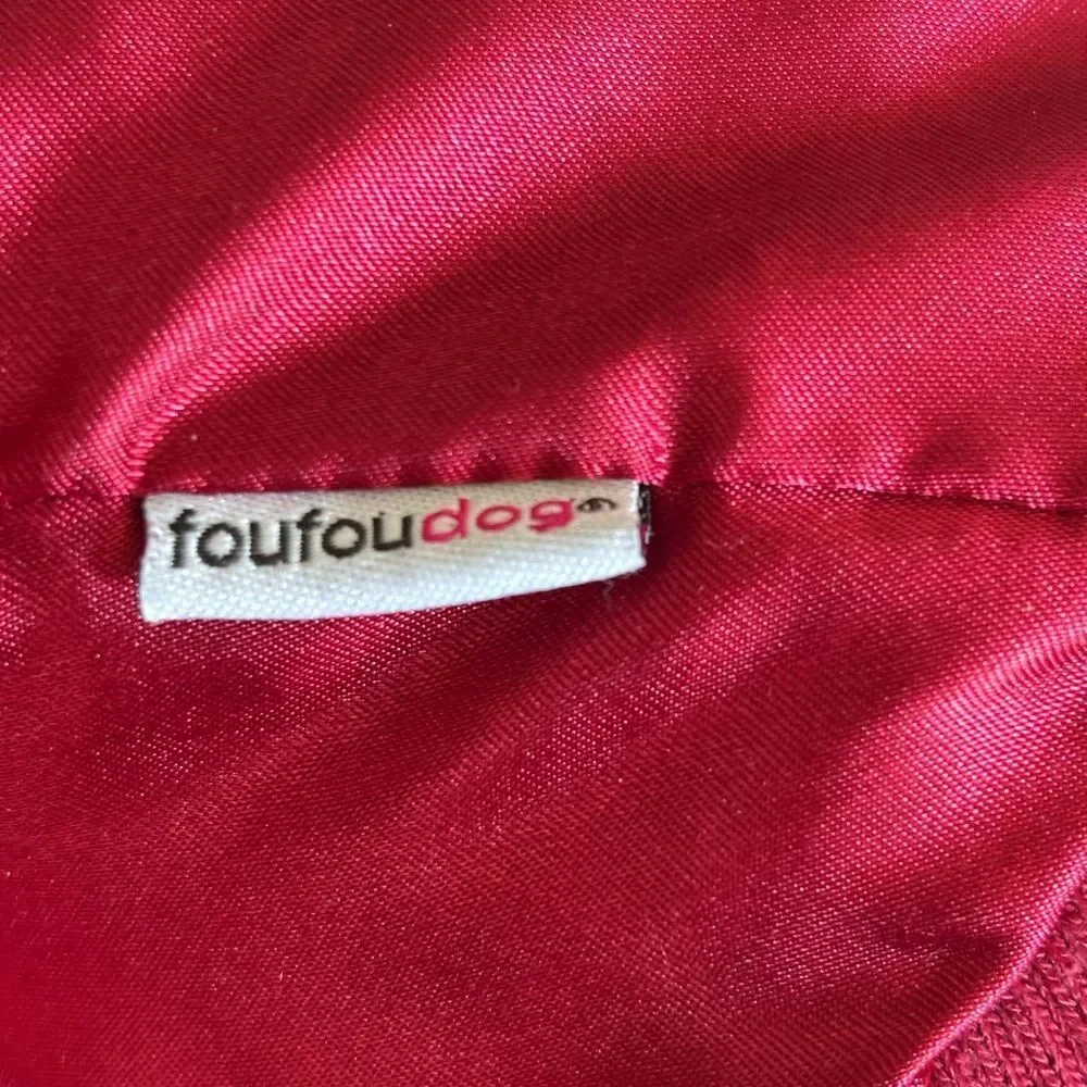 Red Satin Dog Bomber Jacket
